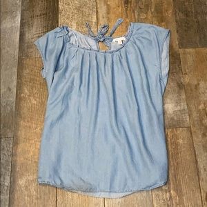 ** 5 for $25**  Lauren Conrad Chambray Top